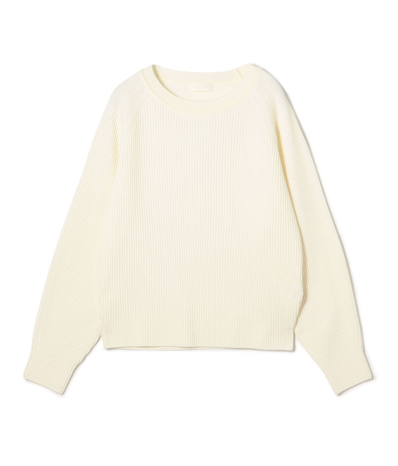 リンクスリブ ラウンドネックプルオーバー