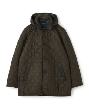 【別注】LAVENHAM DENSTON ウール フーデッドキルティングコート