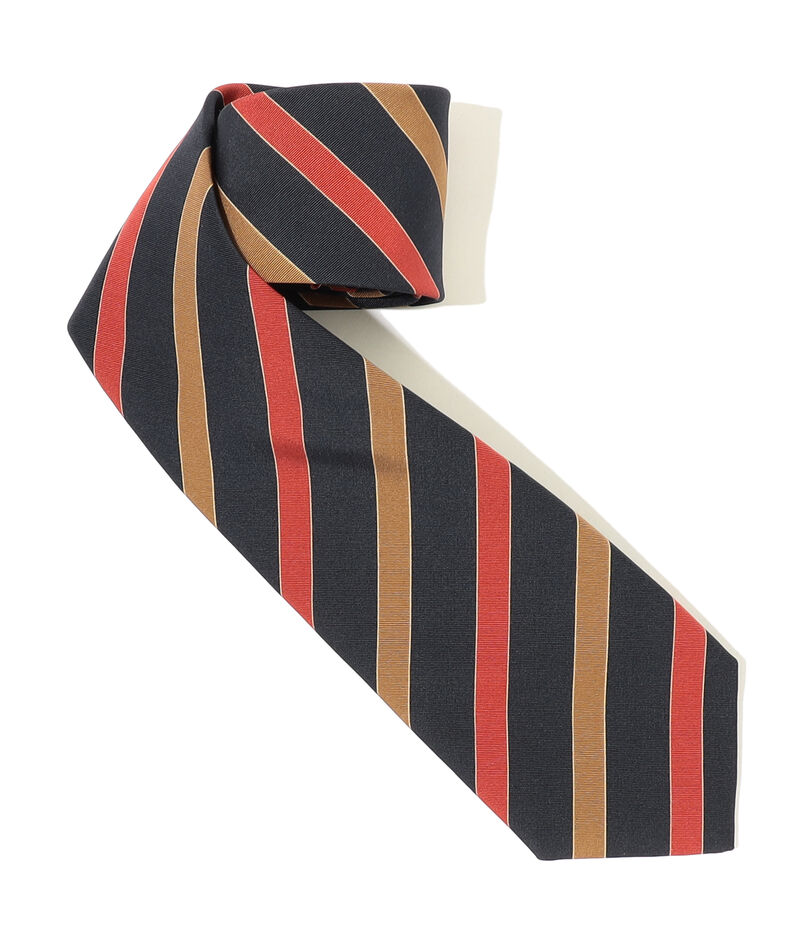 Atkinsons アイリッシュポプリン レジメンタルストライプネクタイ