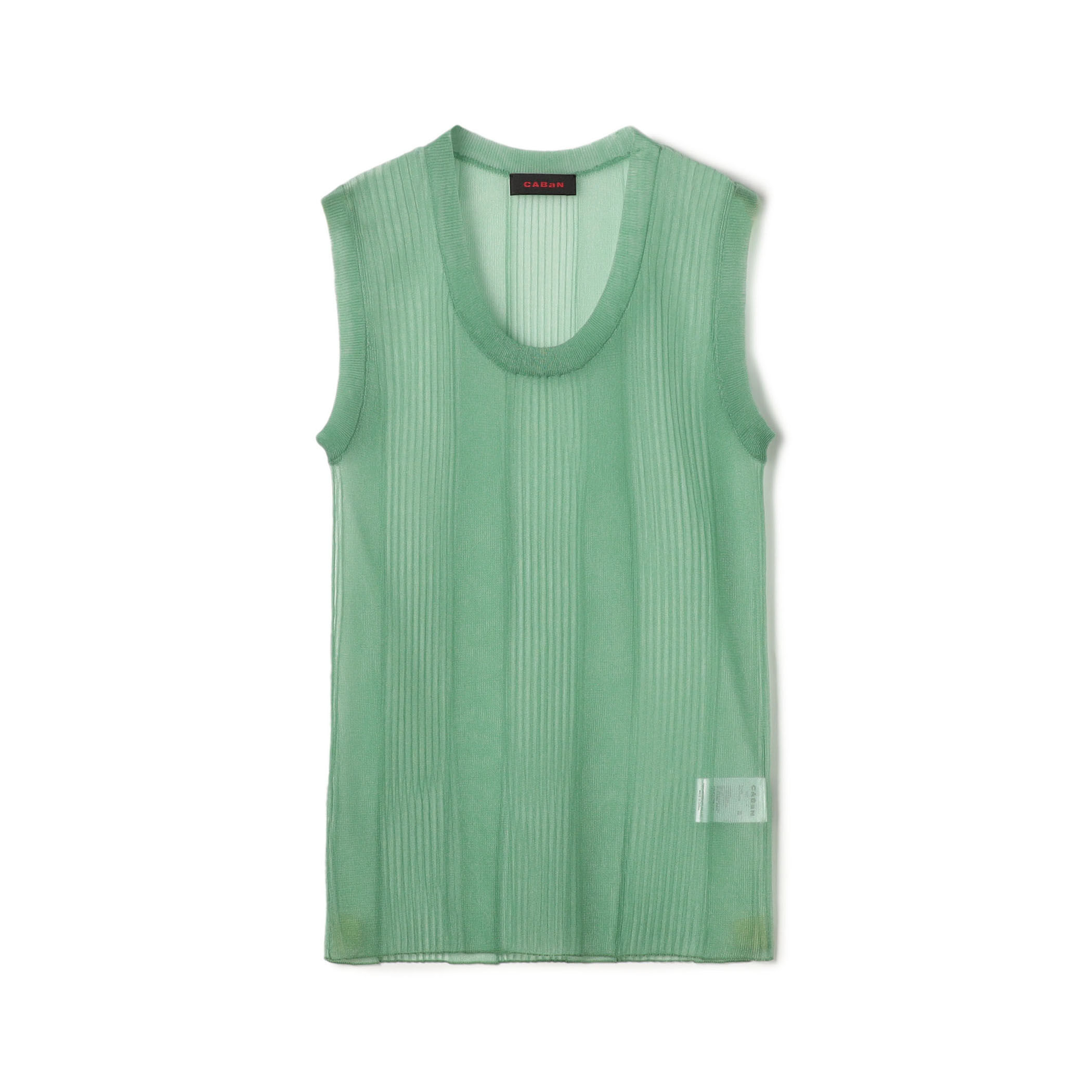 CABaN tomorrowland リブ ノースリーブプルオーバー　Dブラウン CABaN tomorrowland リブ ノースリーブプルオーバー Dブラウン CABaN