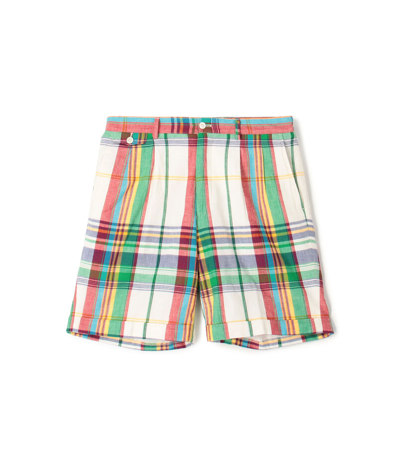 Mai Tai コットン インドマドラスショーツ