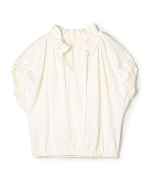 スラブジャージー ドローストリングプルオーバー