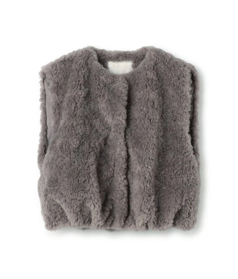 ランダムファー ショートベスト