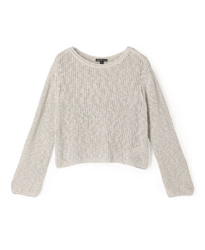 コットンリネンオープンワーク クルーネックプルオーバー WVP3093