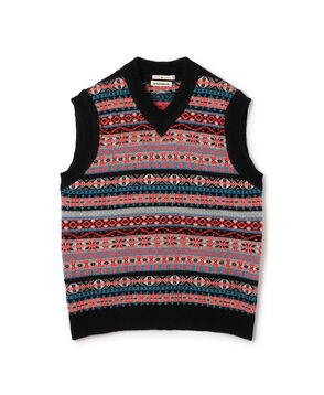 【別注】Redeux FAIR ISLE VEST フェアアイル ニットベスト