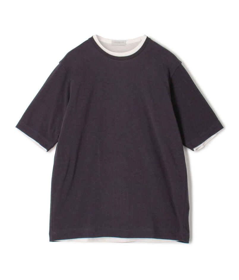 ストレッチ天竺 レイヤードTシャツ