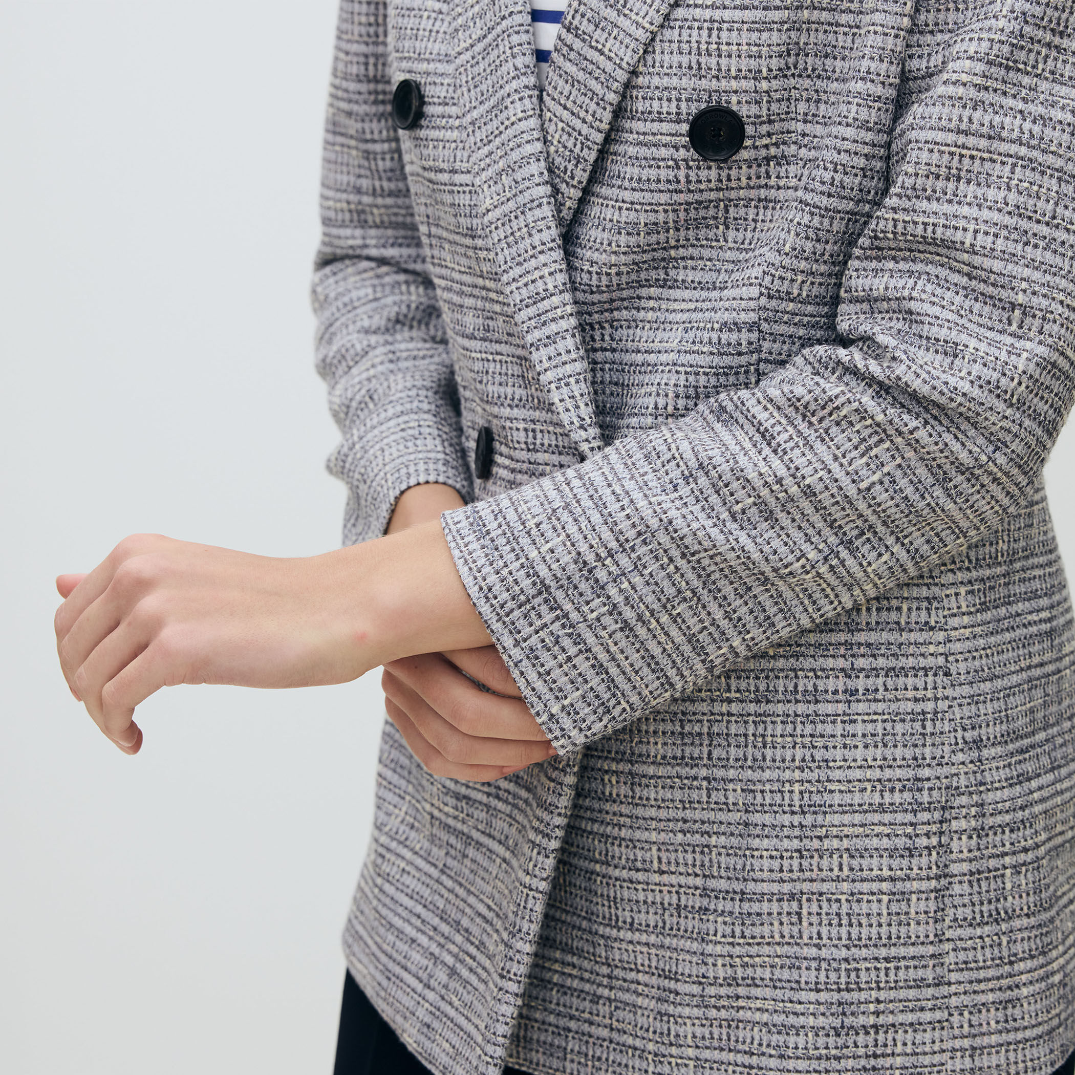 ラメツイード ダブルブレストジャケット｜トゥモローランド 公式通販