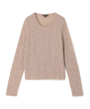 ソフトフェザーウェイトカシミヤ クルーネックプルオーバー WOKC3076