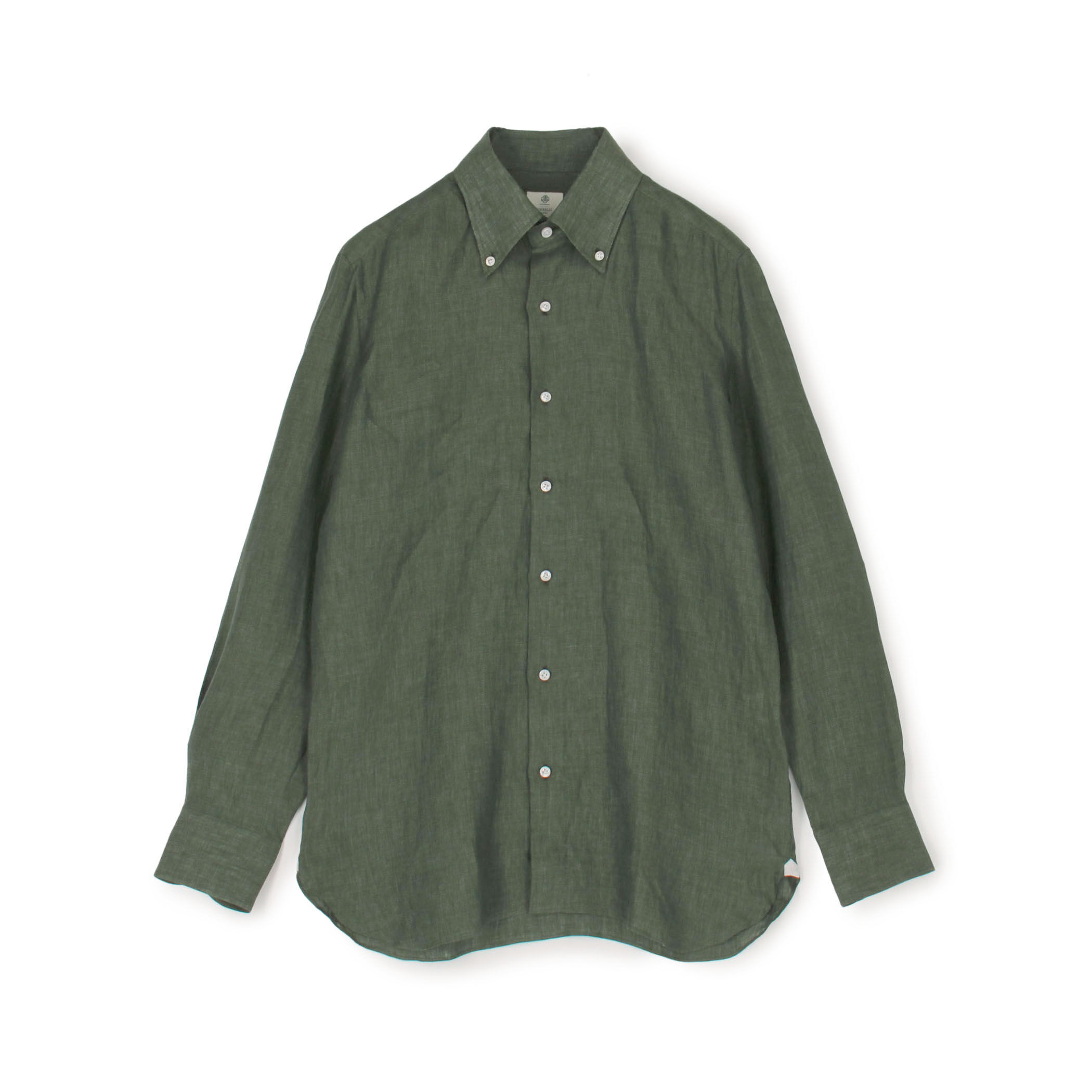 LUIGI BORRELLI リネンシャツメンズ 別注】LUIGI BORRELLI GABLE リネン ボタン