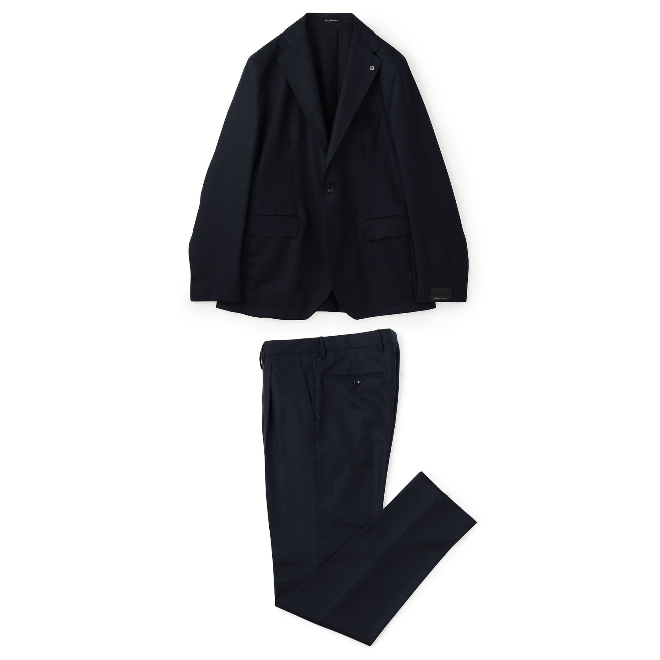 WEB先行予約・別注】TAGLIATORE ウールサキソニー シングルブレス