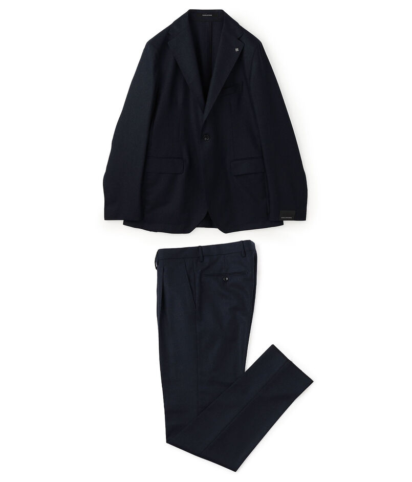 【WEB先行予約・別注】TAGLIATORE ウールサキソニー シングルブレステッド2Bスーツ