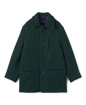 ブランケットクロス ショートステンカラーコート