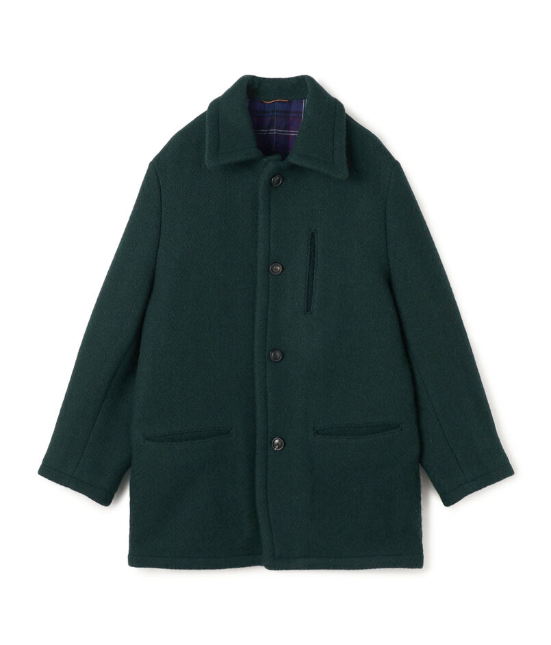 ブランケットクロス ショートステンカラーコート