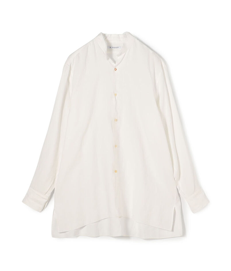 MAATEE&SONS ヘンプ スタンドカラーシャツ