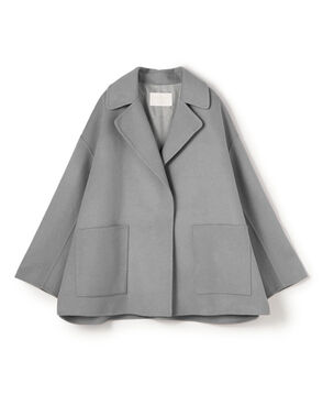 プレミアムウールリバー オープンカラーショートコート