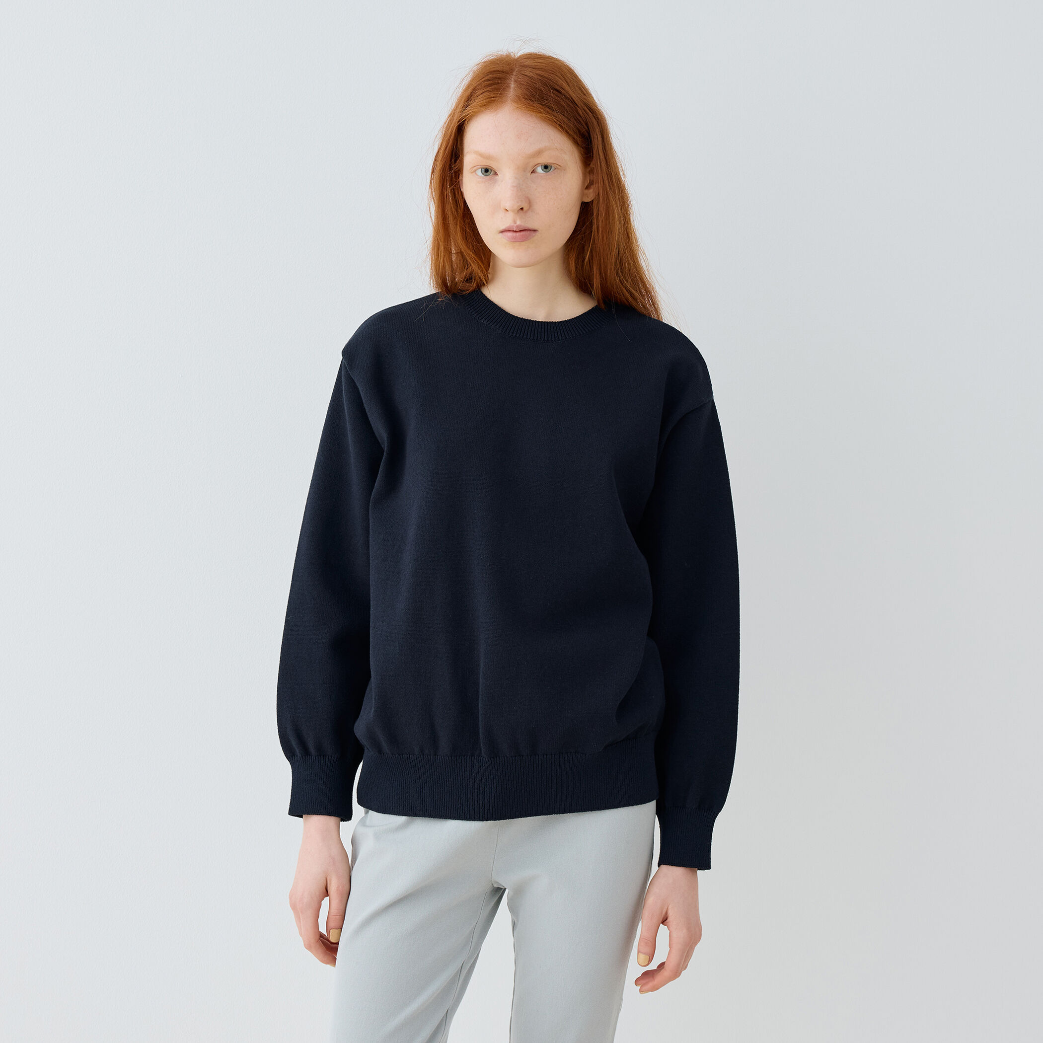 ウェーブコットン クルーネックプルオーバー｜トゥモローランド