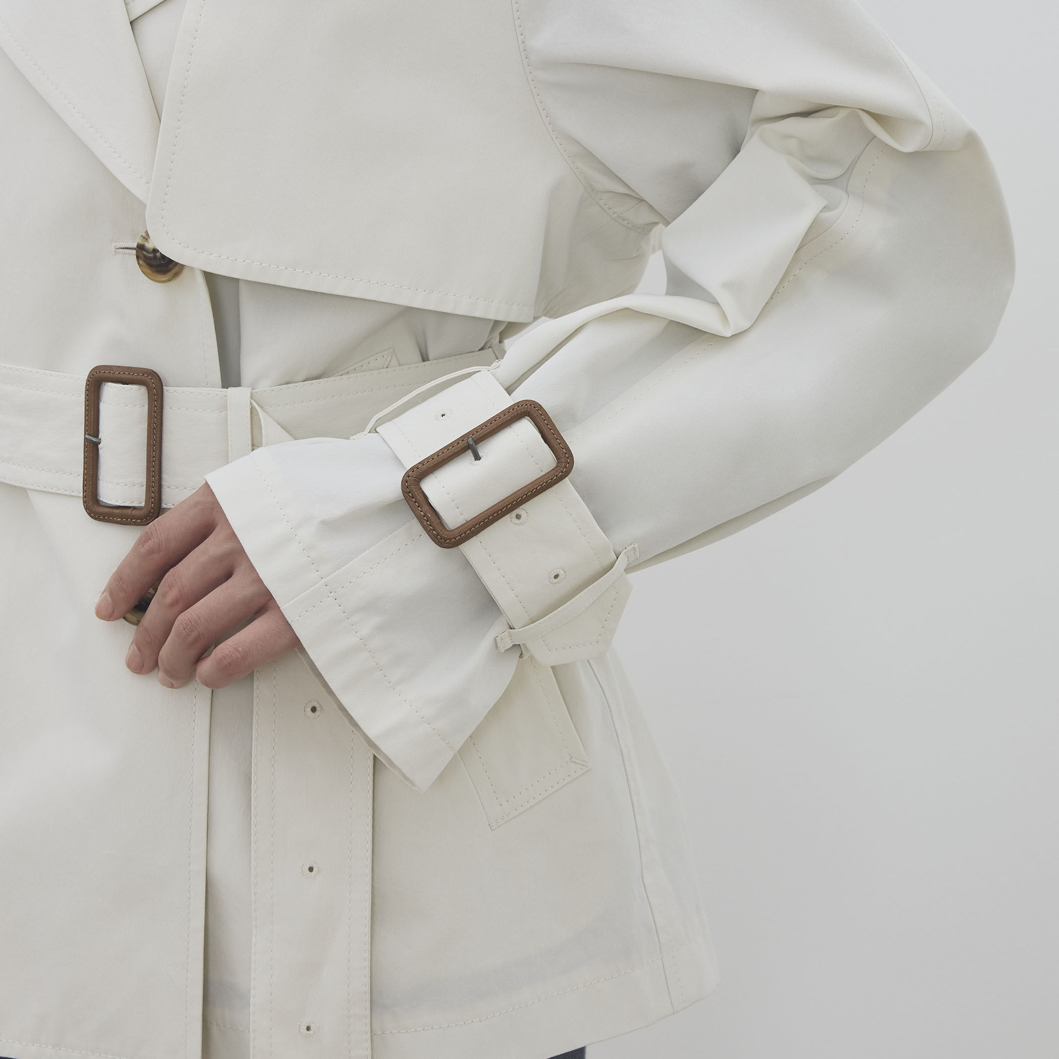 コットンドライクロス ショートトレンチコート｜トゥモローランド 公式通販