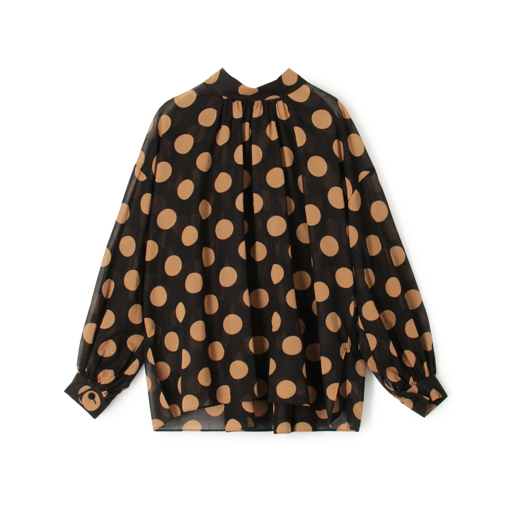 TOMORROWLAND 24AW ラルジュドットプリント バックリボンブラウス イヴェールドットプリント バックリボンブラウス