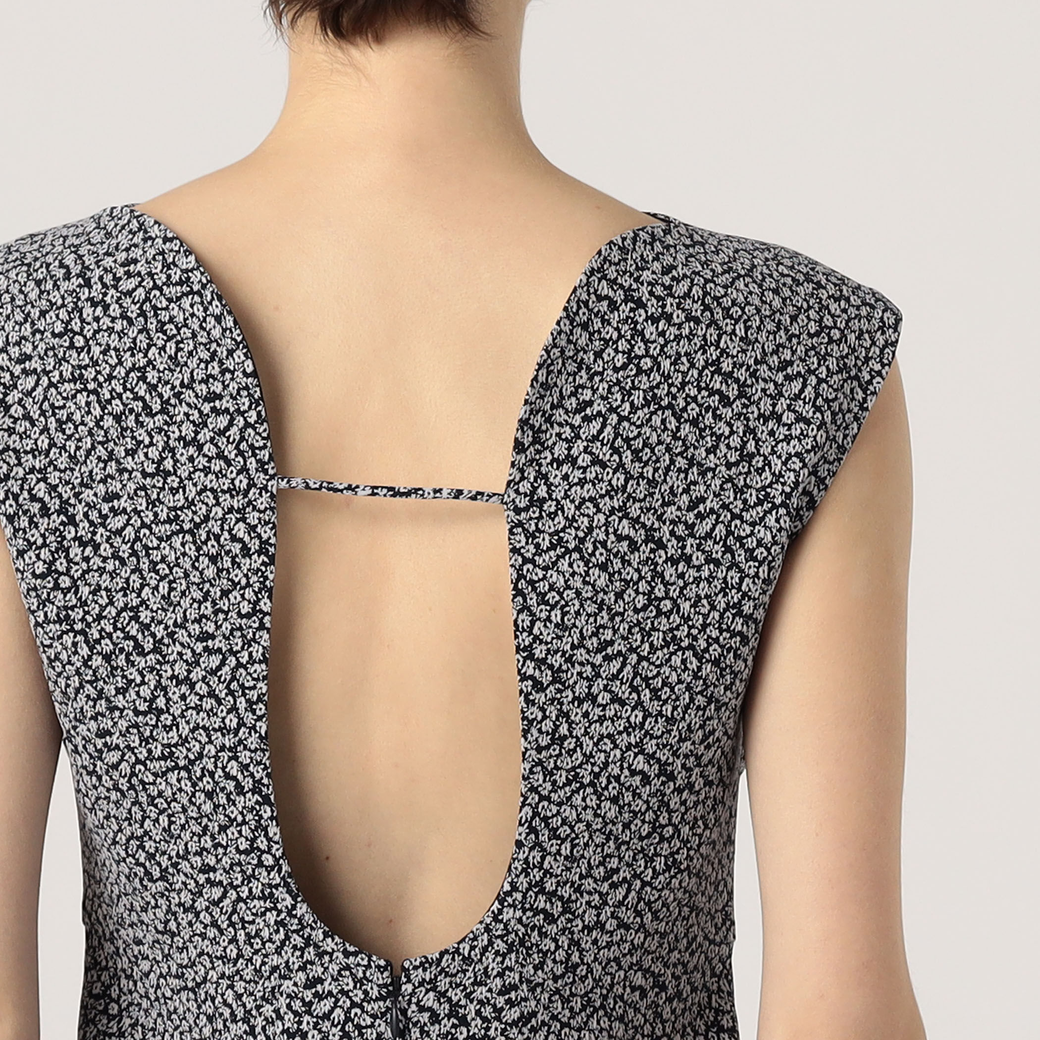 Mame Kurogouchi Micro Floral Jacquard Dress