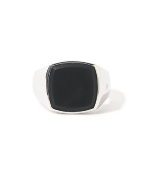TOM WOOD シルバーリング THE CUSHION BLACK ONYX