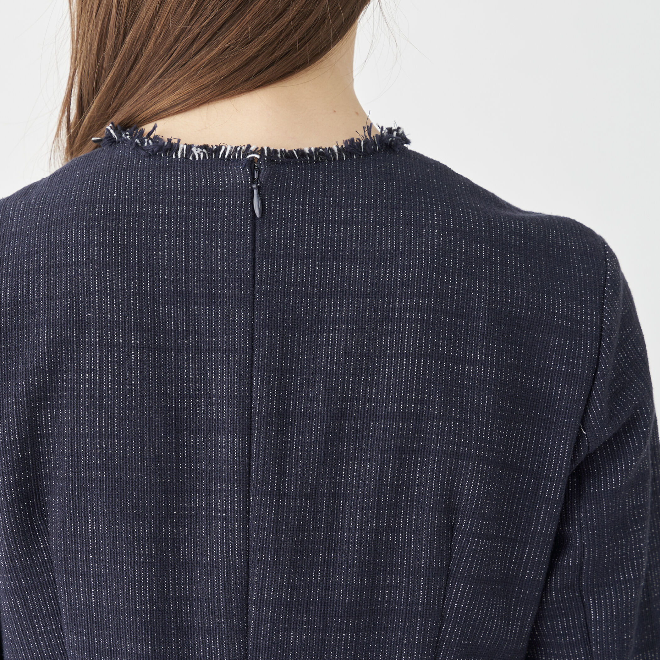 【極美品】Ballsey ロングスラブツイード マテリアルコンビワンピース BALLSEY（ボールジィ）の「ロングスラブツイード マテリアル