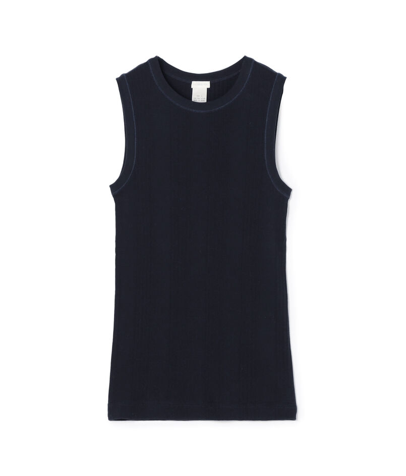 コットンランダムリブ ノースリーブプルオーバー