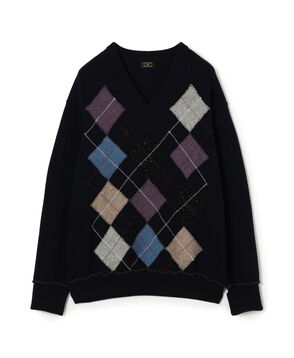 MAATEE&SONS カシミヤ Vネックプルオーバーニット