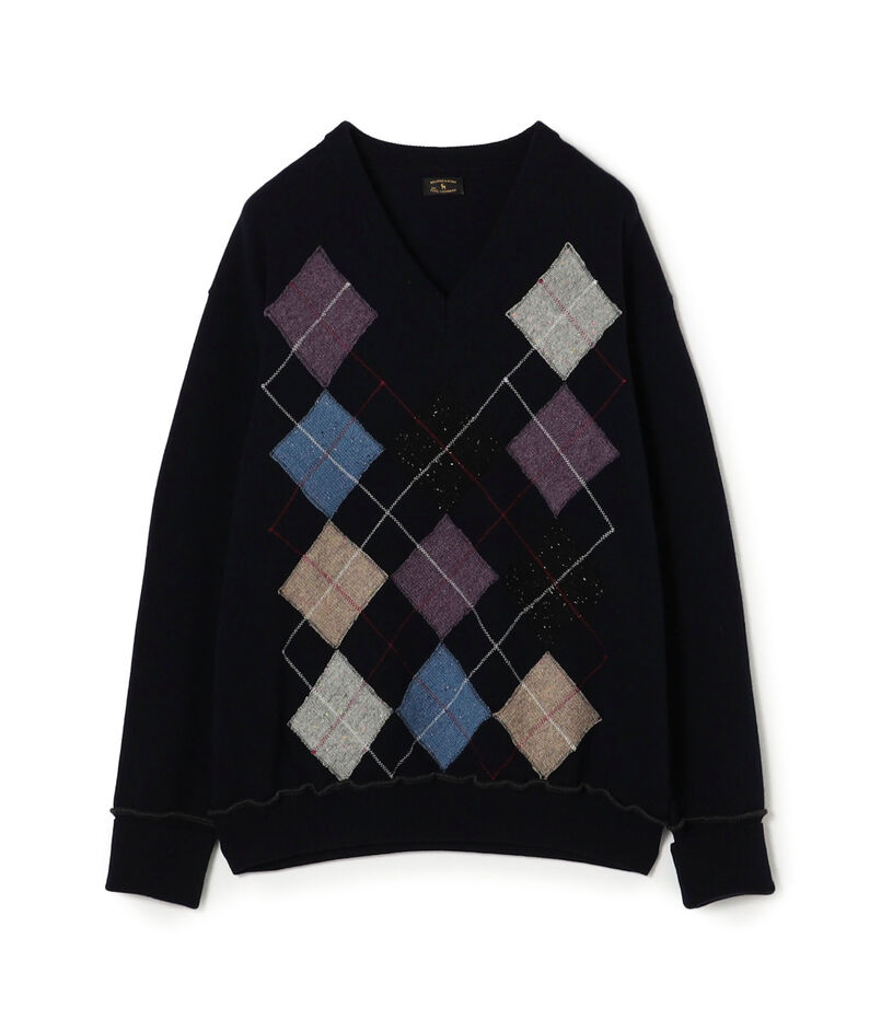 MAATEE&SONS カシミヤ Vネックプルオーバーニット