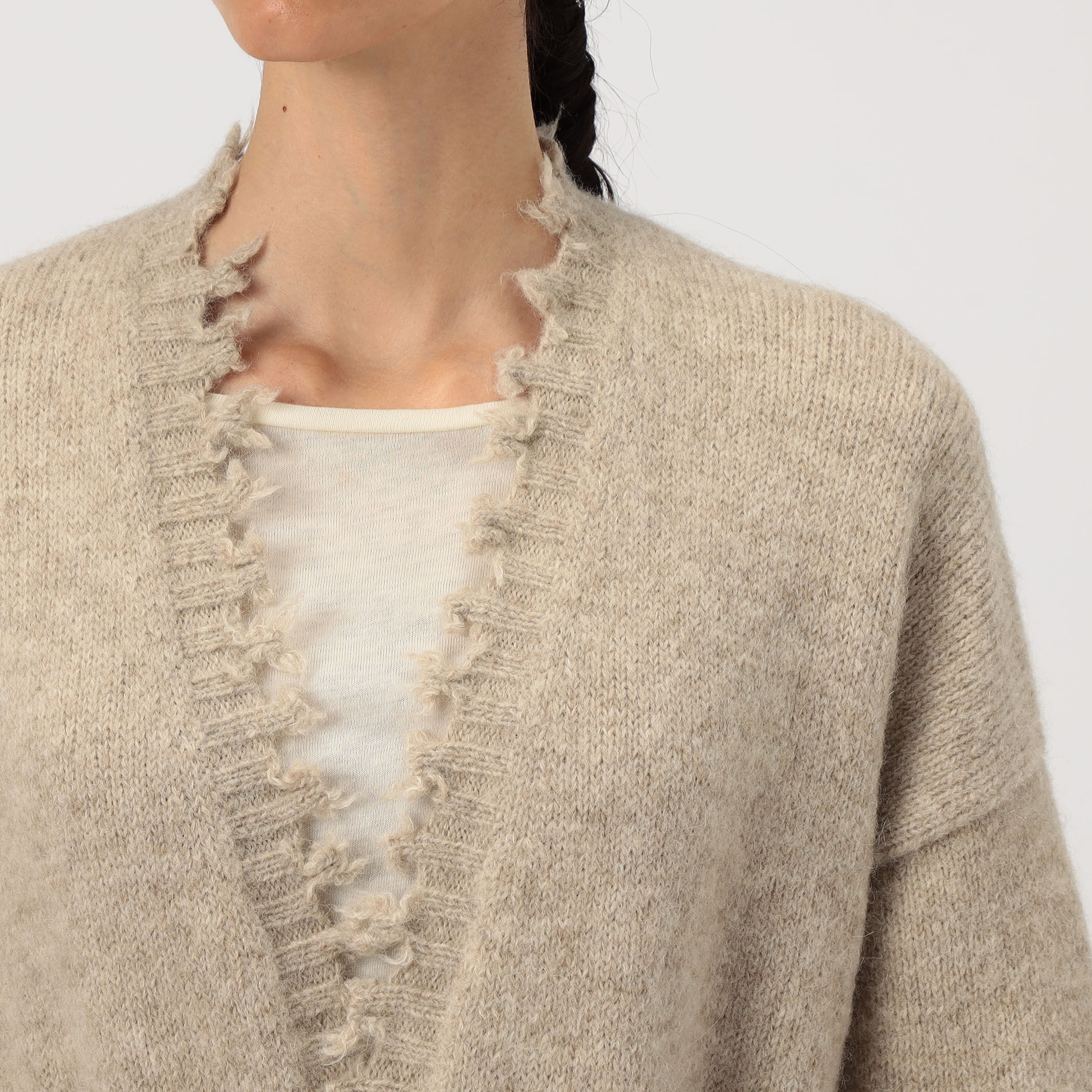 LAUREN MANOOGIAN FRAY ロングカーディガン｜トゥモローランド 公式通販