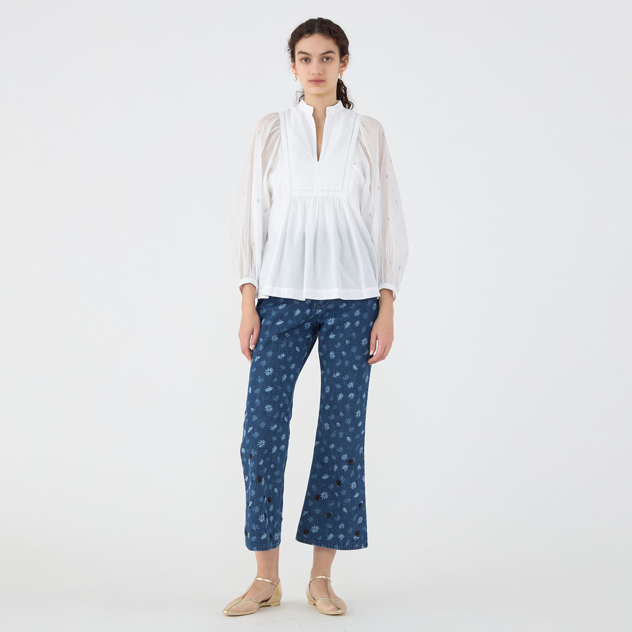 ne Quittez pas BLACK POPLIN ORGANZEシャツ 別注】ne Quittez pas BLACK POPLIN ORGANZEシャツ｜トゥモローランド