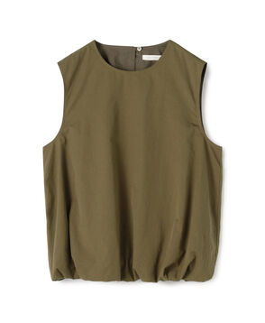 【一部WEB先行予約】コットンツイル バルーンノースリーブブラウス