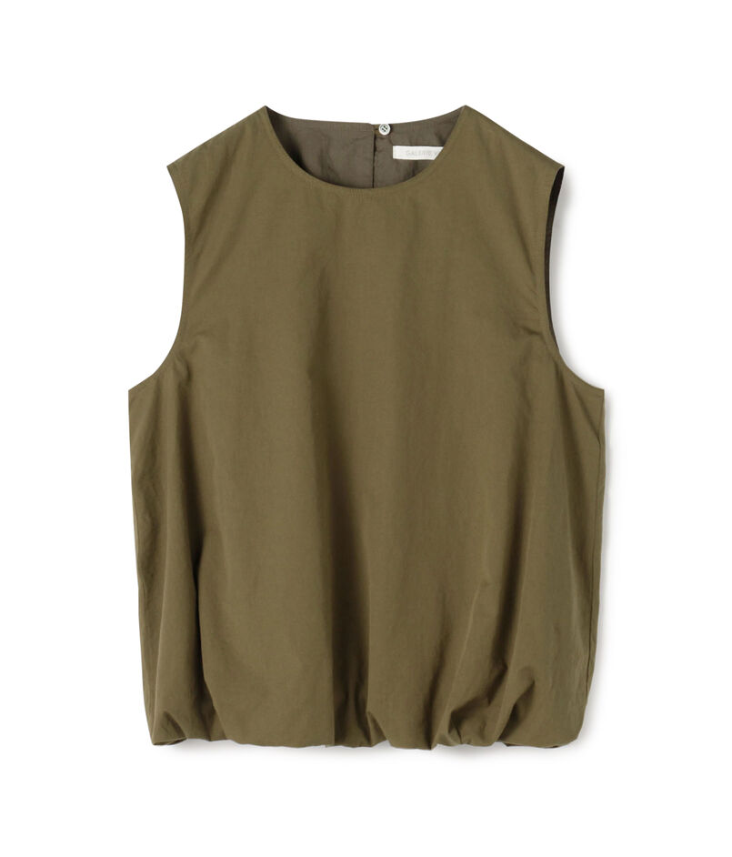 【一部WEB先行予約】コットンツイル バルーンノースリーブブラウス