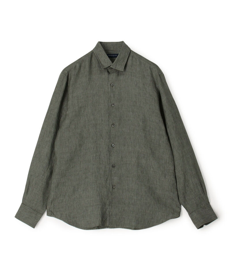 リネン セミワイドカラーシャツ ALBINI