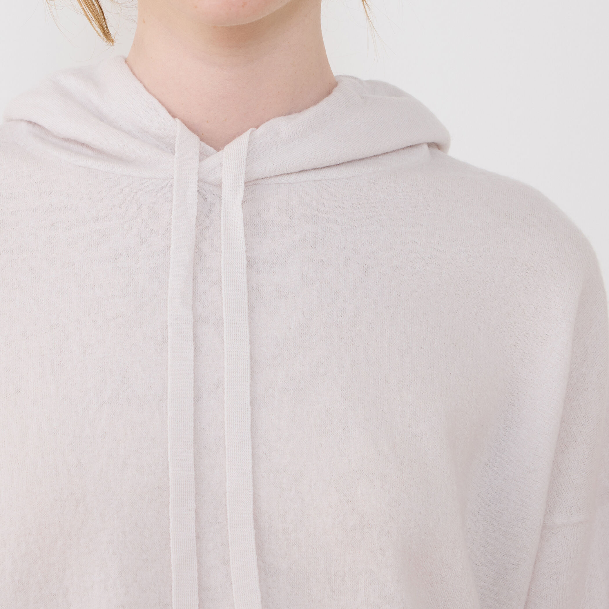 GALERIE VIE フード　ニット　フーデッドプルオーバー グレージュ セール】ドウイスエット フーデットプルオーバー（パーカー）｜GALERIE