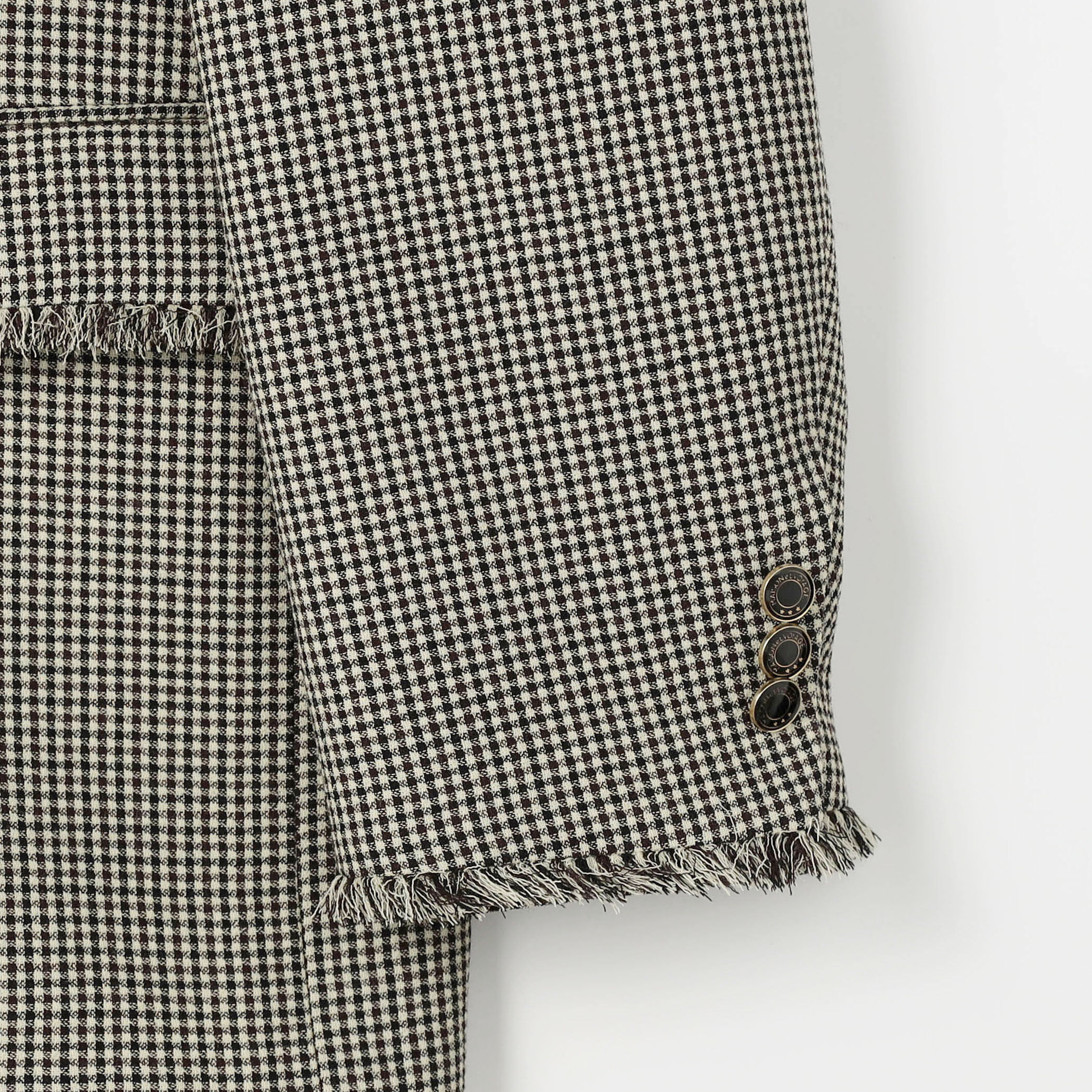 ウール ダブルフェイス カラーレス3Bジャケット｜トゥモローランド