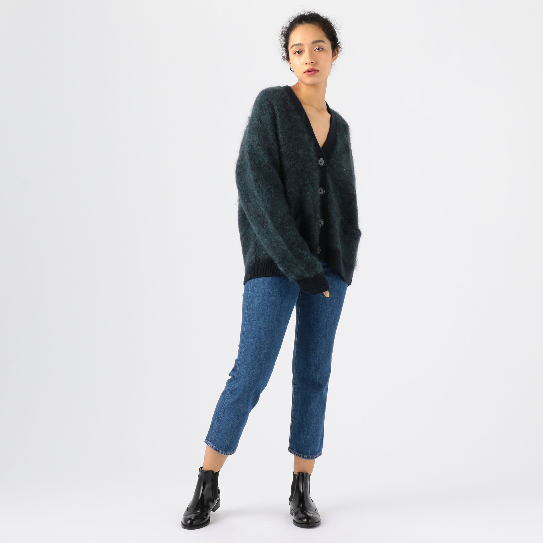 Acne Studios MECE DARK BLUE TRASH コットン ストレートデニム ...