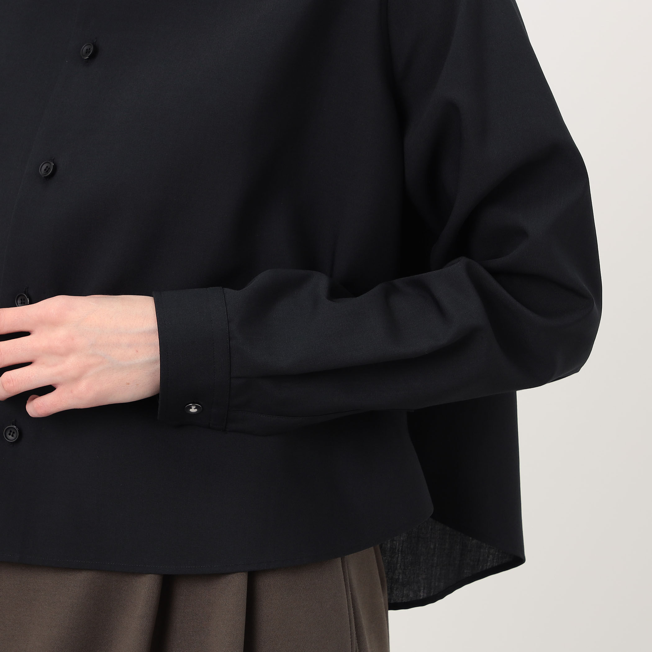 別注】THE RERACS × Edition REGULAR COLLAR A-LINE SHIRT Aライン