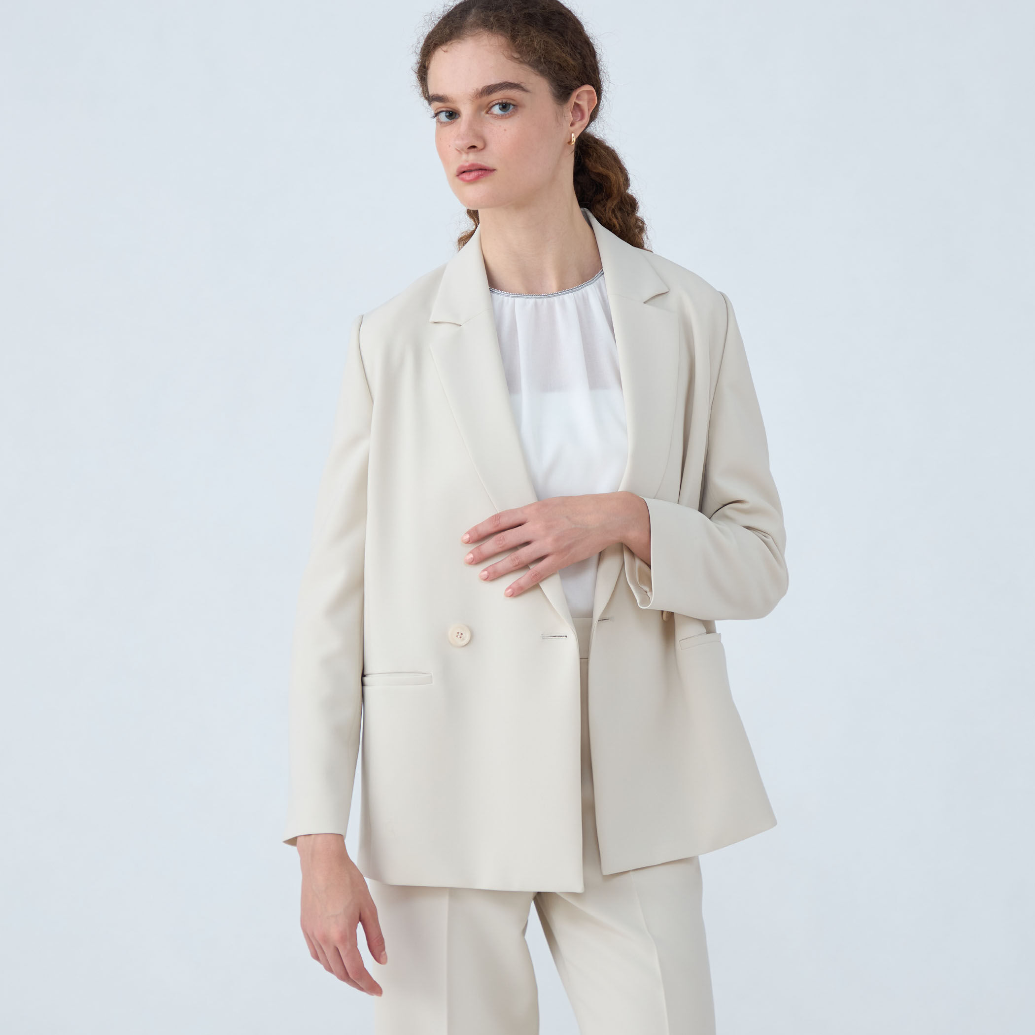 ドライダブルクロス ダブルブレストジャケット｜トゥモローランド 公式通販