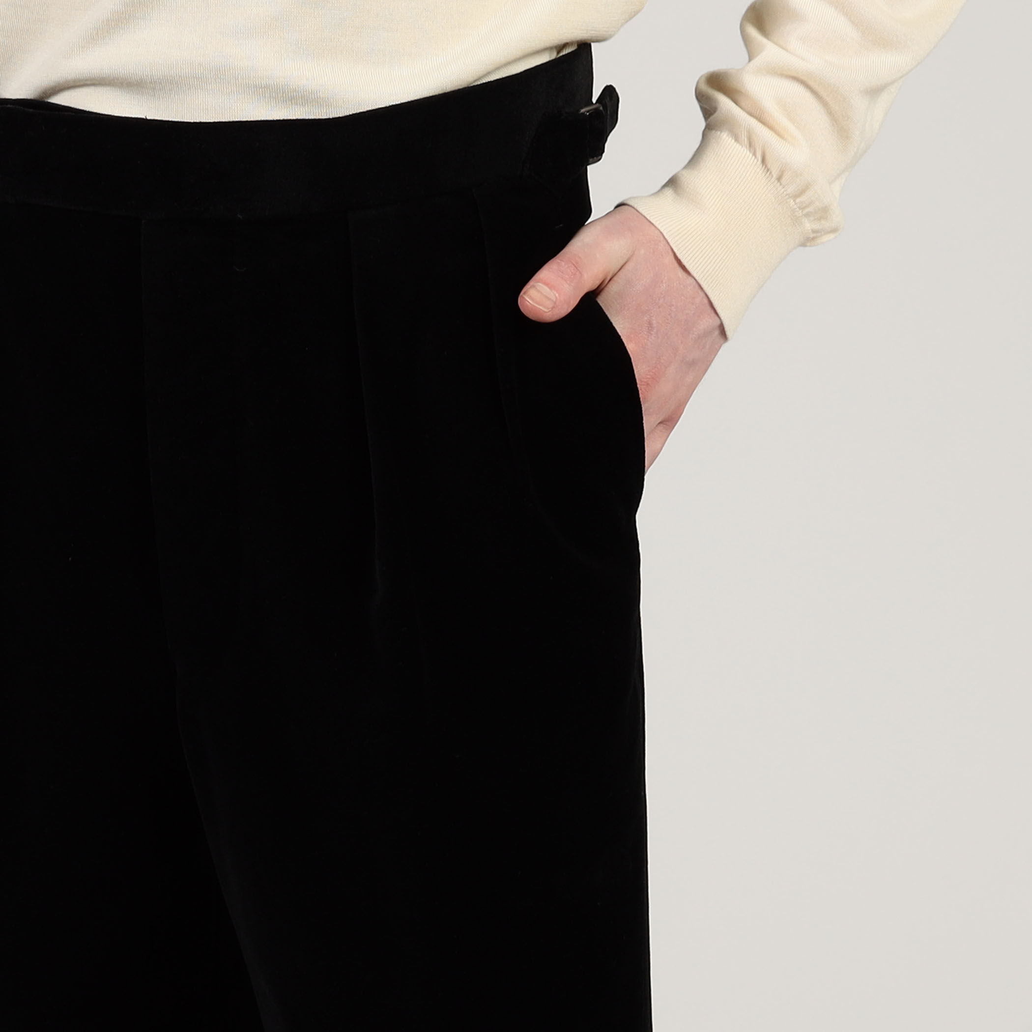 Fumiya Hirano REGENT コットン イン2プリーツトラウザーズ