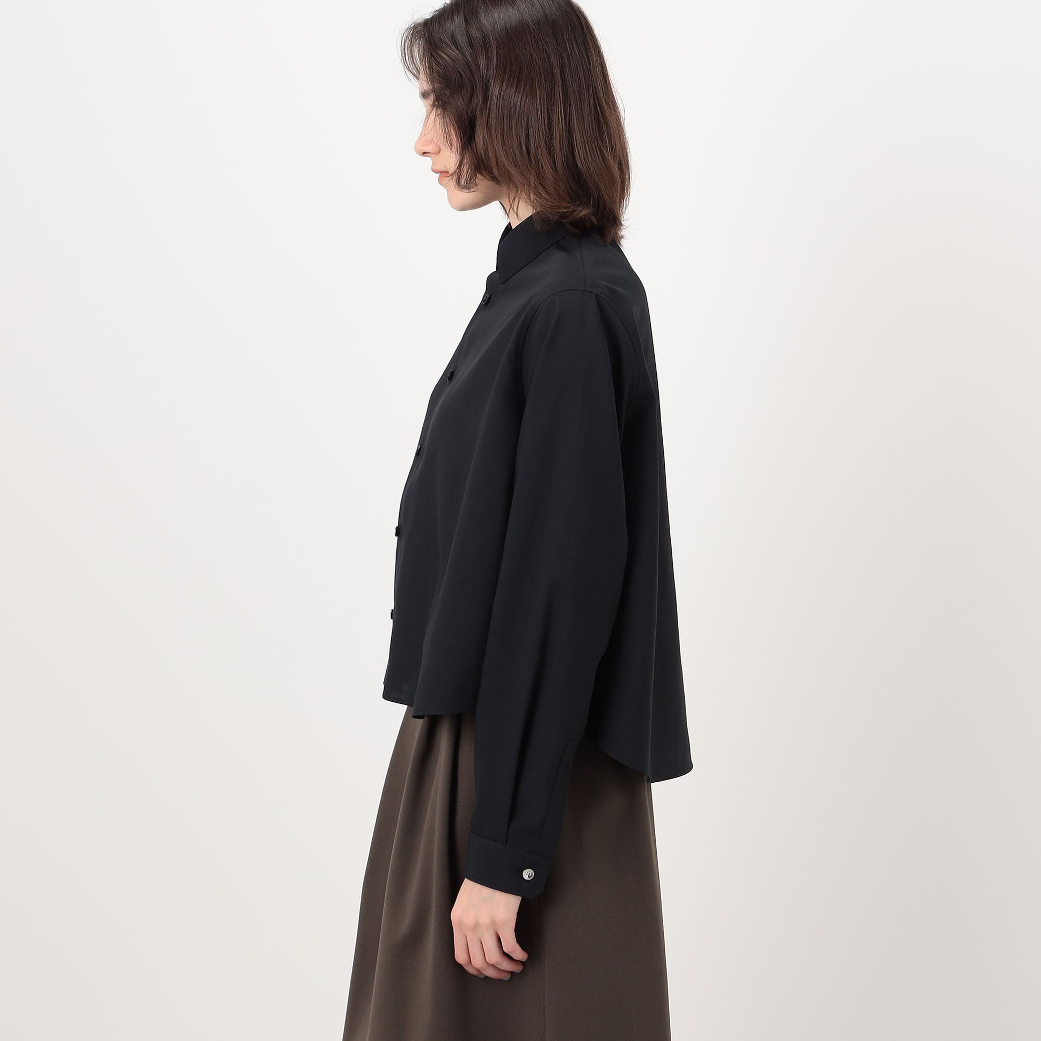 別注】THE RERACS × Edition REGULAR COLLAR A-LINE SHIRT Aライン
