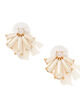 LELE SADOUGHI SCALLOPED PEARL STUD ピアス