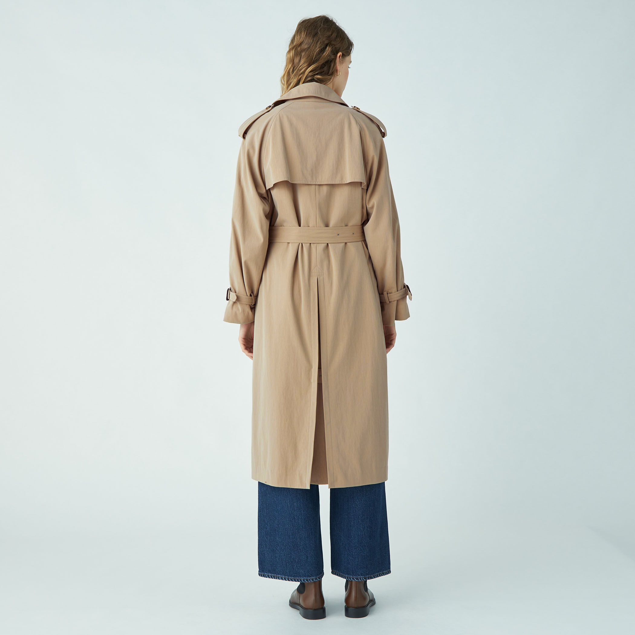 【新品】JOSEPHHOMMEのコットンシャンブレートレンチコート 新品】JOSEPHHOMMEのコットンシャンブレートレンチコート
