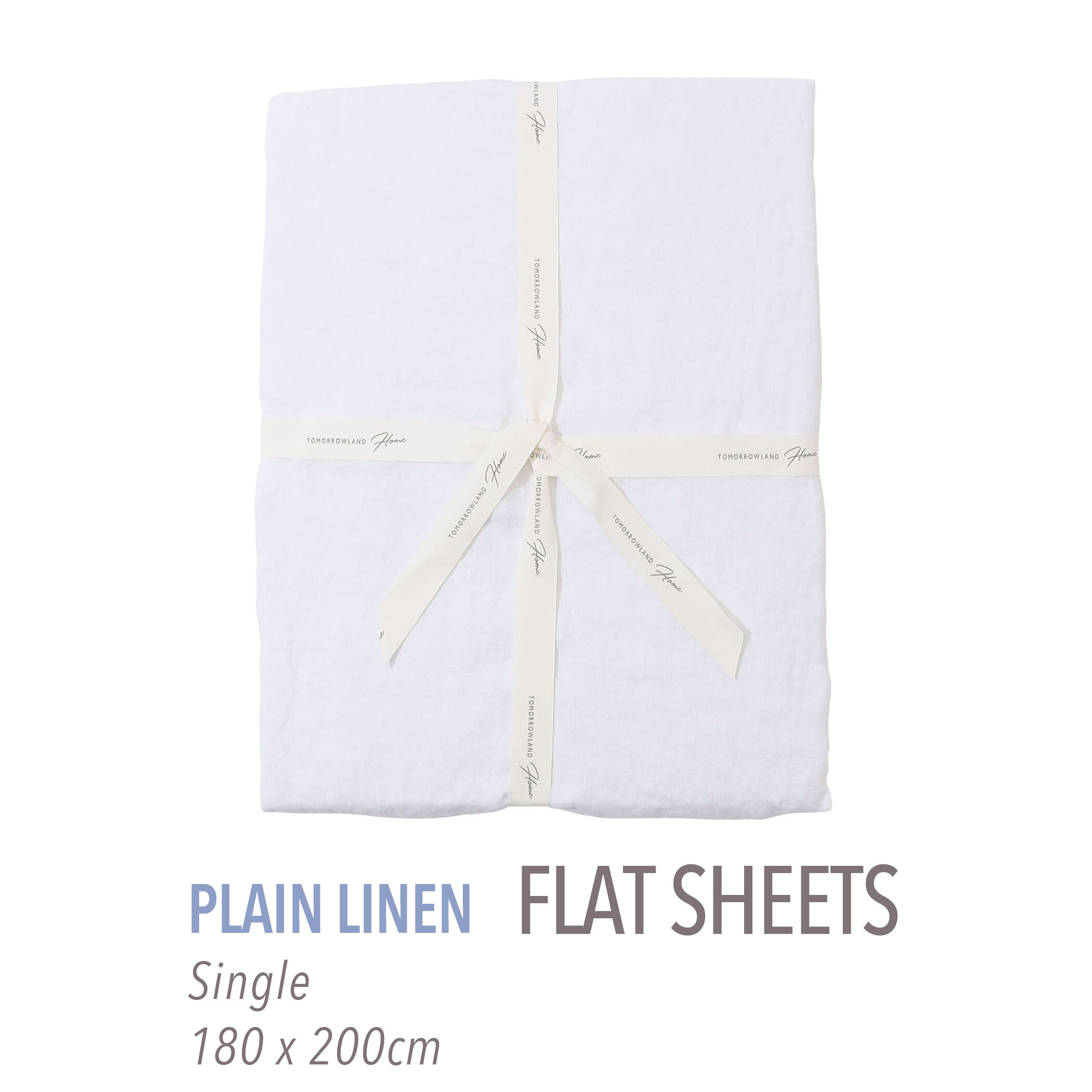 プレーンリネン フラットシーツ（シングル）｜トゥモローランド 公式通販