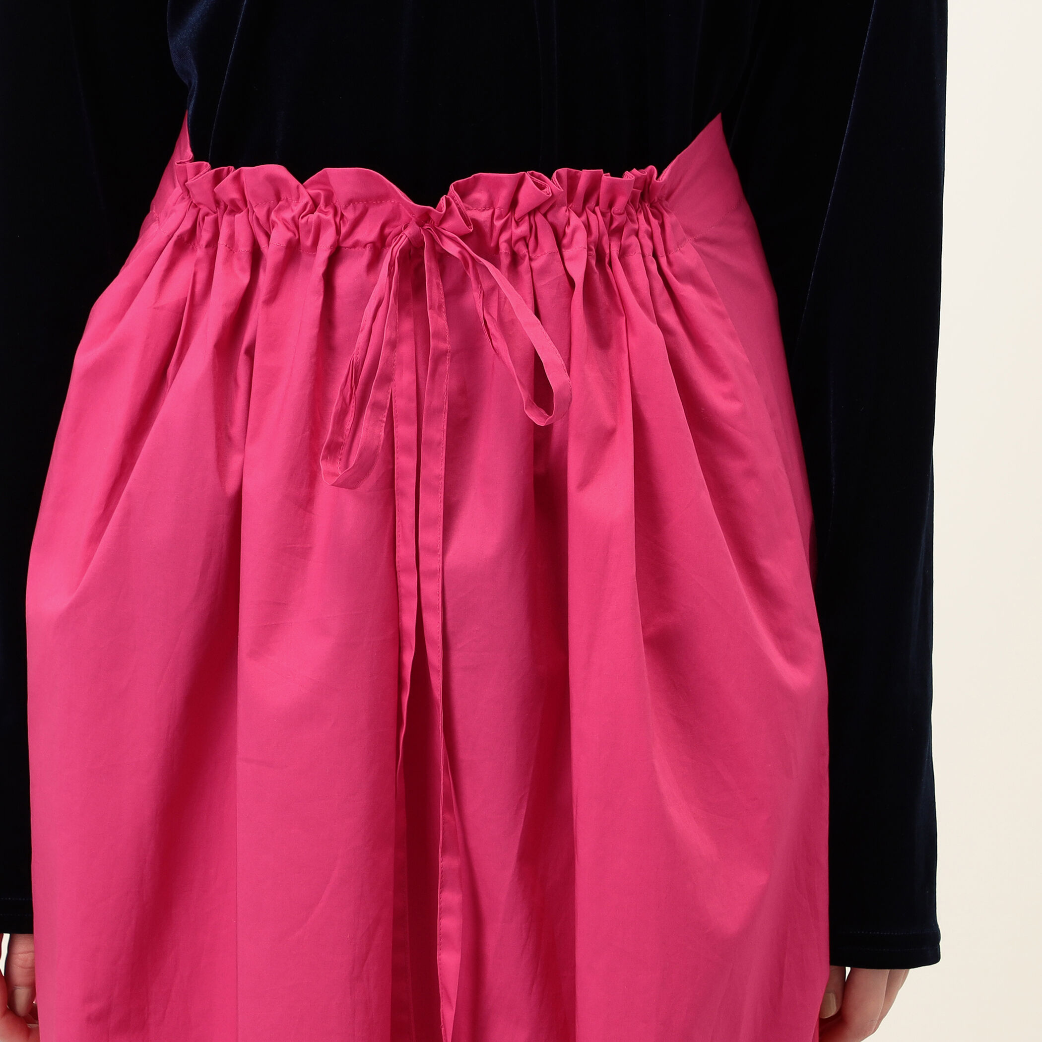 Atlantique Ascoli MAXI JUPE COULISSE コットン ミディスカート