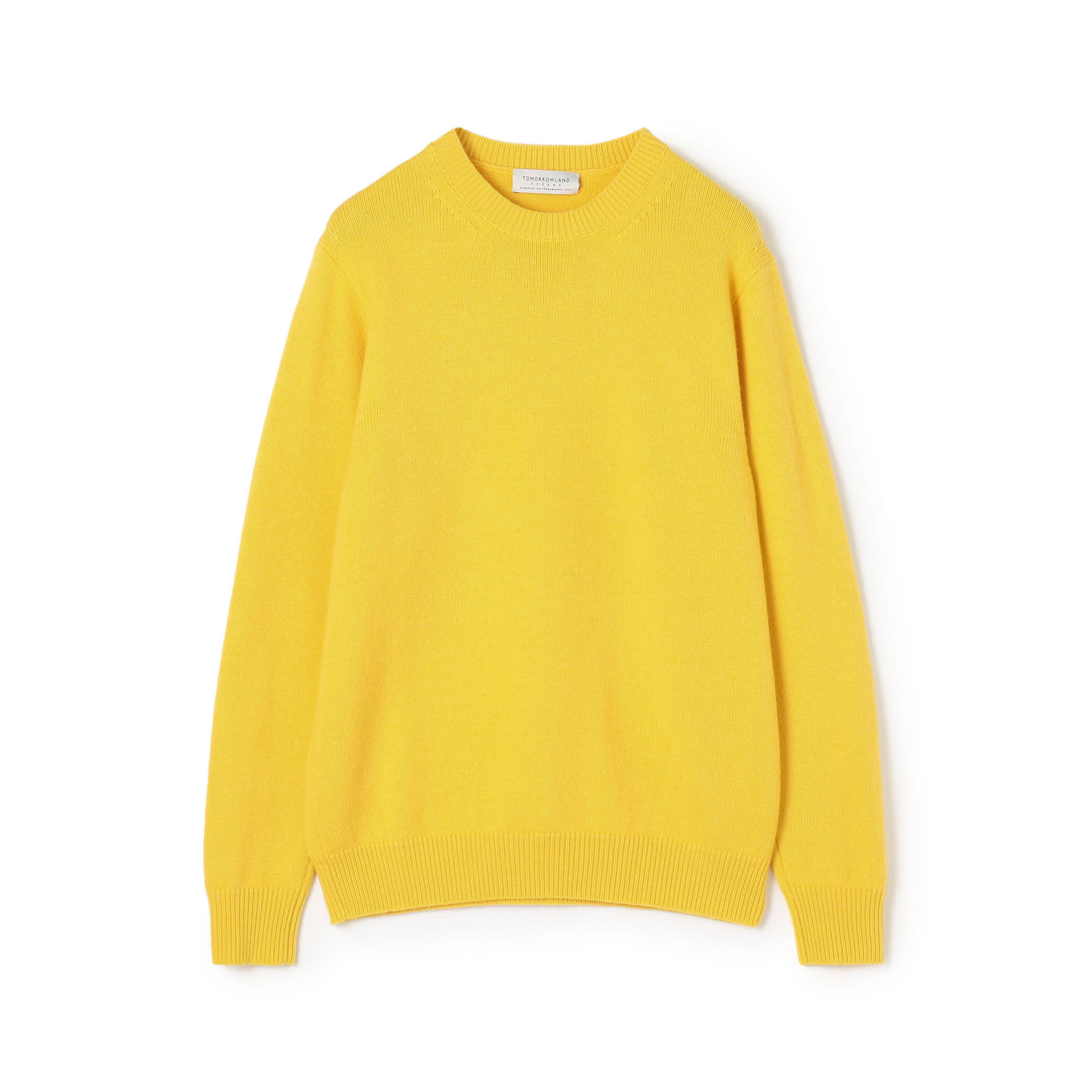 □TOMORROWLAND tricot スーパーファインラムウール クルーネックプル