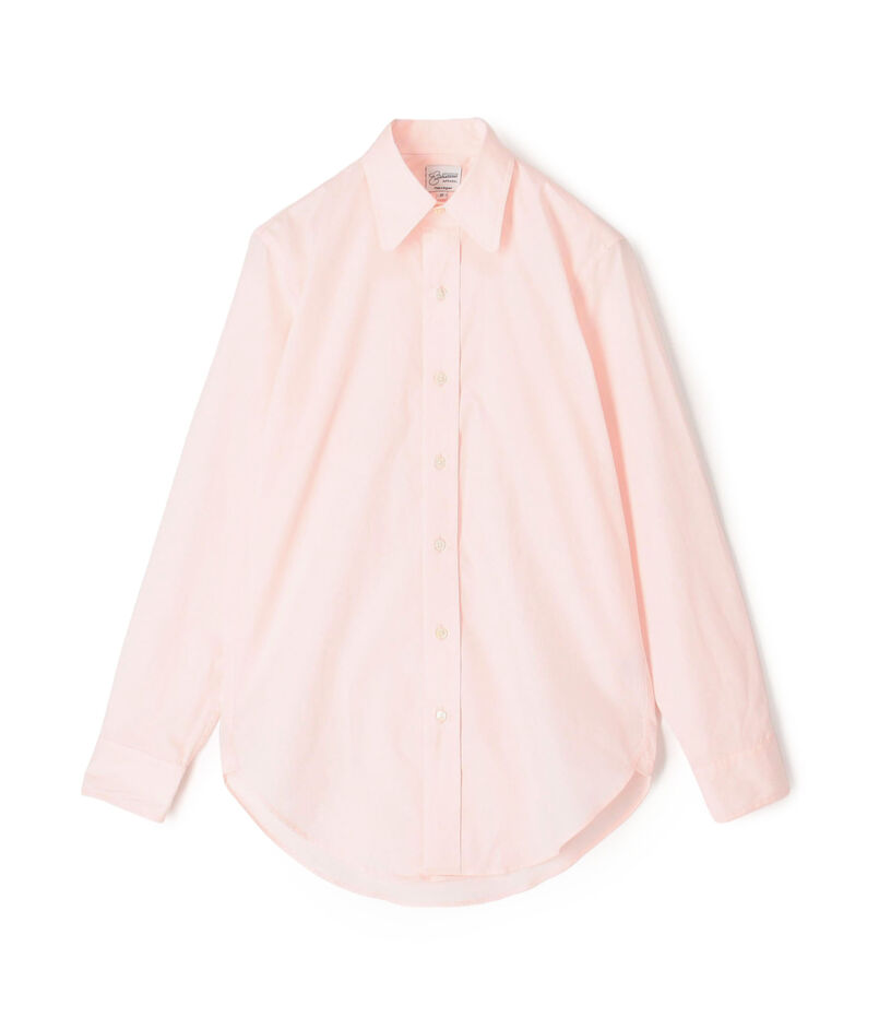 EASTMOND APPAREL コットン ラウンドカラー ロングスリーブシャツ