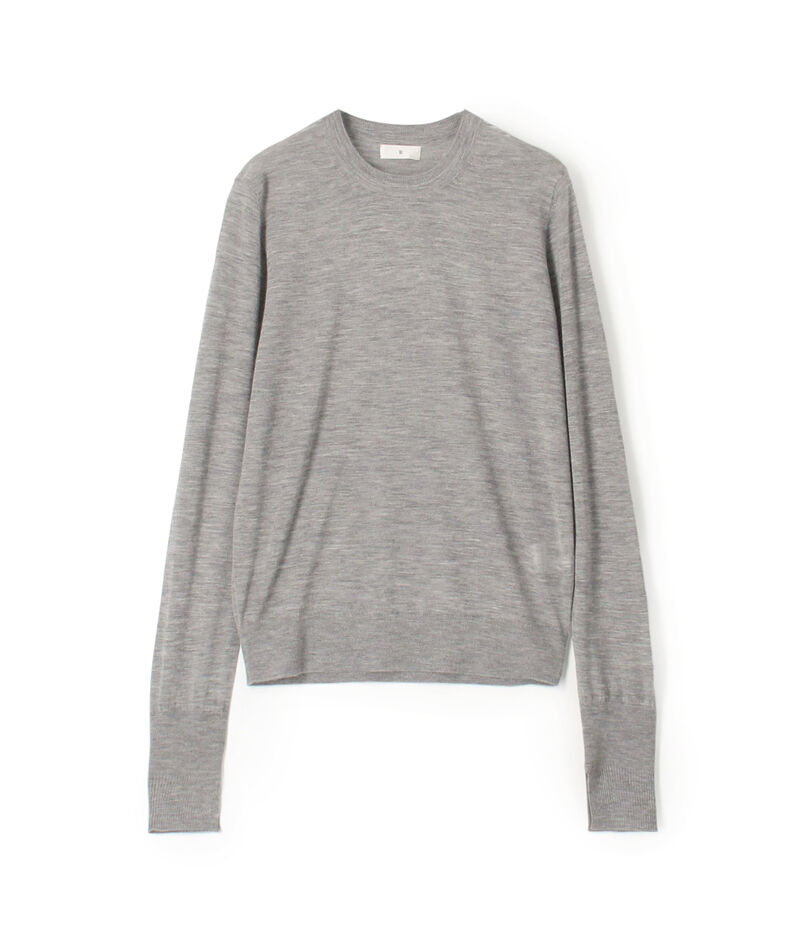 カシミヤ クルーネックプルオーバー