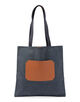 Helene Nepomiatzi TOTE BAG WITH LEATHE トートバッグ