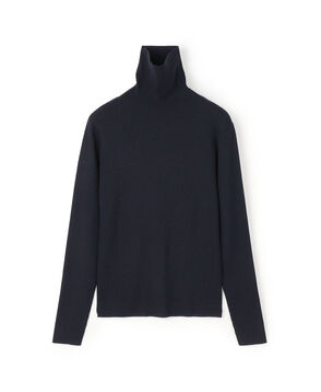 スーパーエクストラファインウールリブ タートルネックプルオーバー