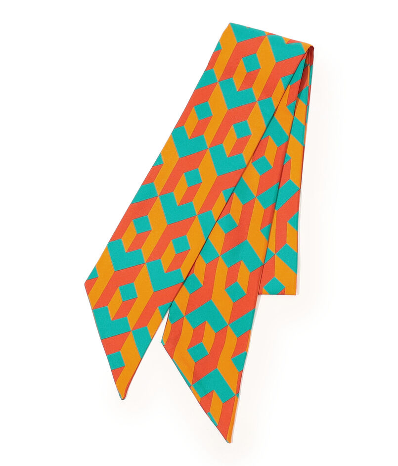 TOMORROWLAND ジオメトリック柄 シルクスカーフ